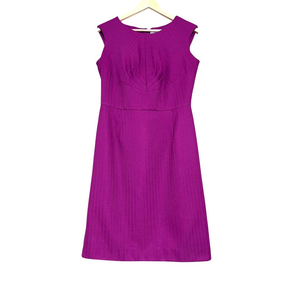 Karin Stevens Dress Women 12 Purple Fuchsia Wedding Cocktail Career